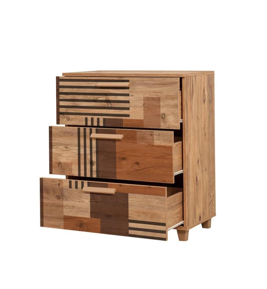 Mascella Atlantica, Cassette Di Cassetti, 95X80X43 cm, Piastra Di Particelle Rivestita Di Melamina
