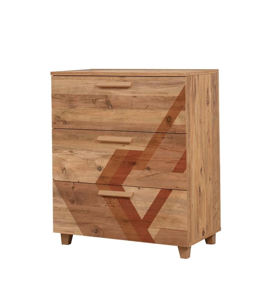 Mascella Atlantica, Cassette Di Cassetti, 95X80X43 cm, Piastra Di Particelle Rivestita Con Melamina