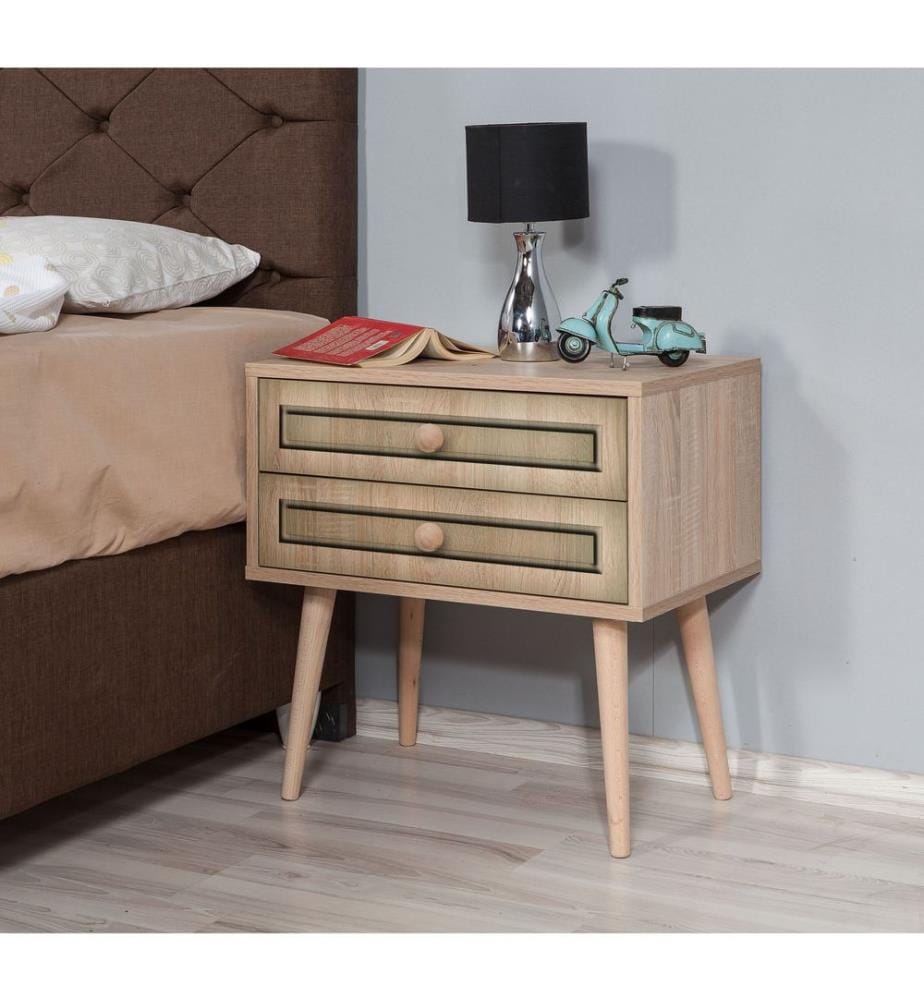 Sonomo, Comodino E Armadi, 61X60X40 cm, Piastra Di Particelle Rivestita Di Melamina
