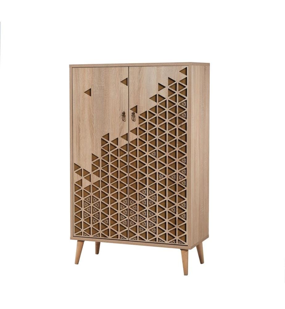 Sonomo, Armadi Per Scarpe, 127X80X36 cm, Piastra Di Particelle Con Rivestimento A Melamina