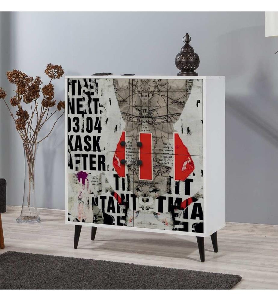 Bianco, Armadi Per Scarpe, 111X95X36 cm, Piastra Di Particelle Con Rivestimento