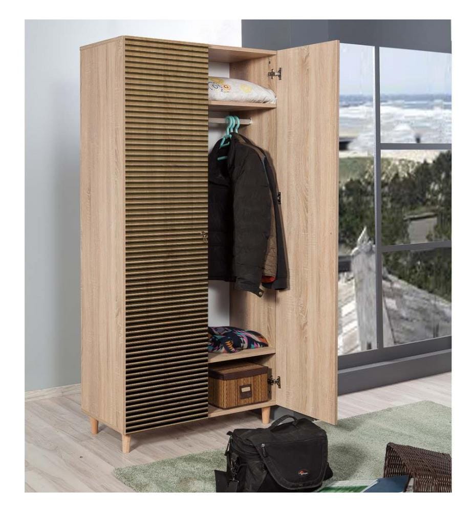 Sonomo, Armadi, 192X90X52 cm, Piastra Di Particelle Con Rivestimento A Melamina