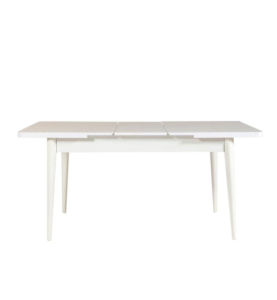 Bianco, Tavolini Da Caffè, 75X129X80 cm, Piastra Di Particelle Rivestita Con Melamina
