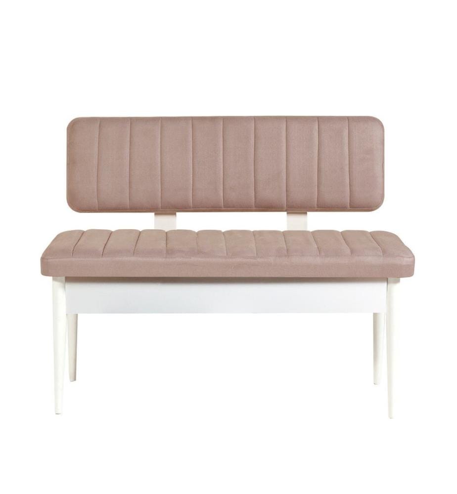 Bianco, Panchine, 85X110X46 cm, Piastra Di Particelle Con Rivestimento A Melamina