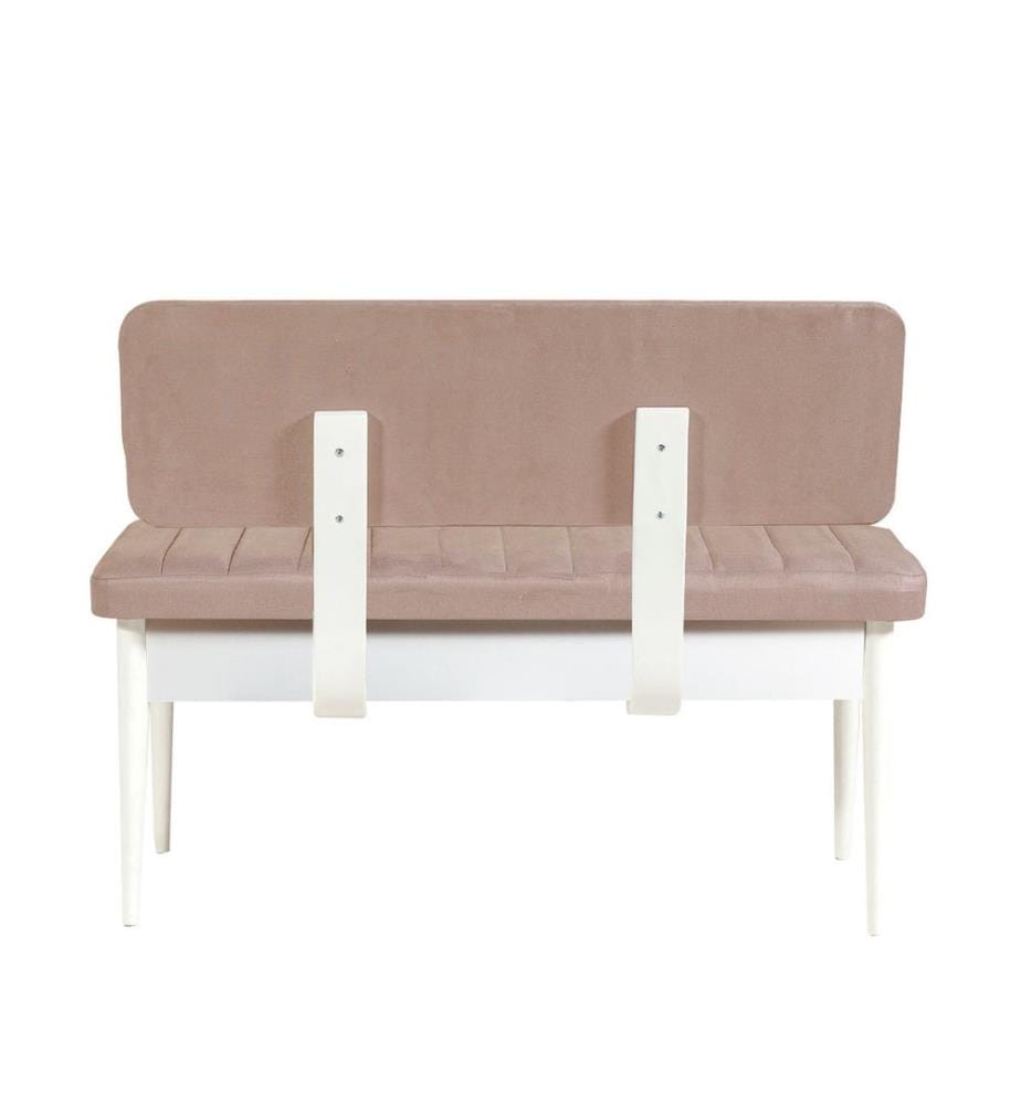 Bianco, Panchine, 85X110X46 cm, Piastra Di Particelle Con Rivestimento A Melamina