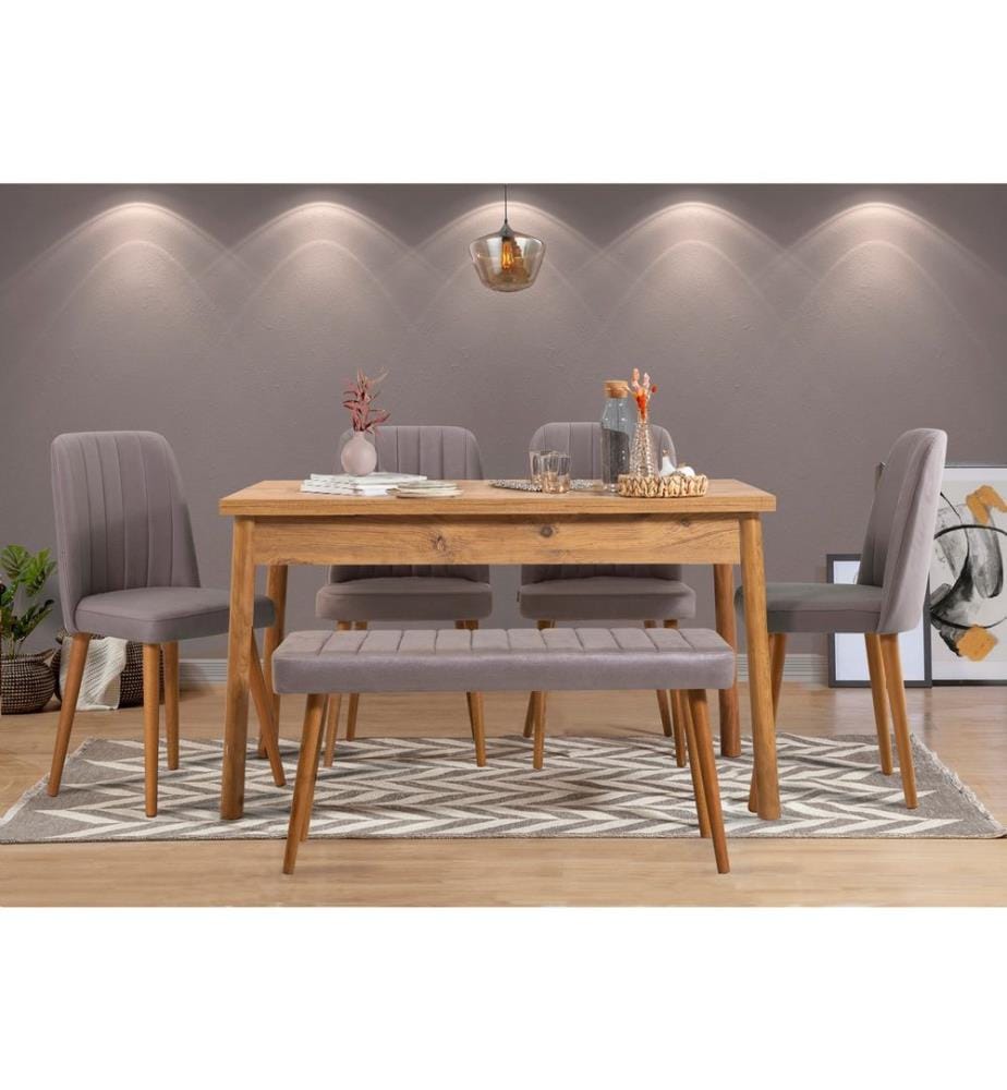Dining Table, Atlantic Pine, Melamine Coated Particle Board