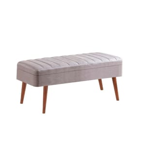 Banc, Noyer, Gris, Panneau de particules mélaminé