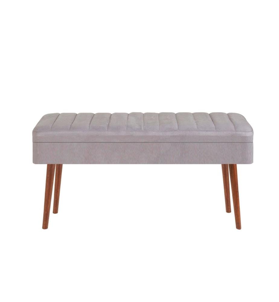 Banc, Noyer, Gris, Panneau de particules mélaminé