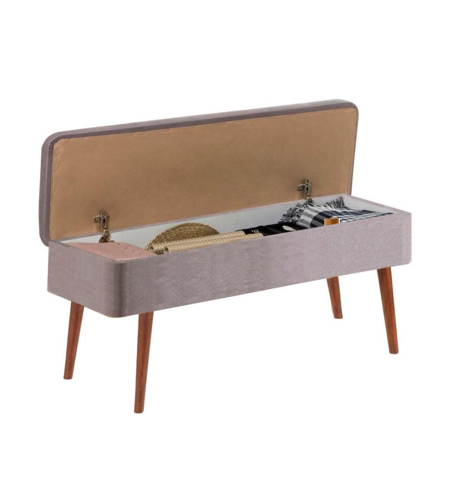 Banc, Noyer, Gris, Panneau de particules mélaminé