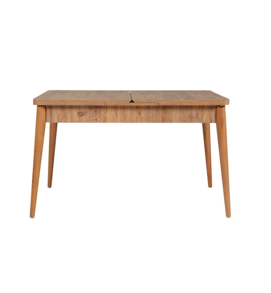 Ensemble table et chaises à rallonges, 5 pièces, pin atlantique, anthracite, panneau de particules mélaminé
