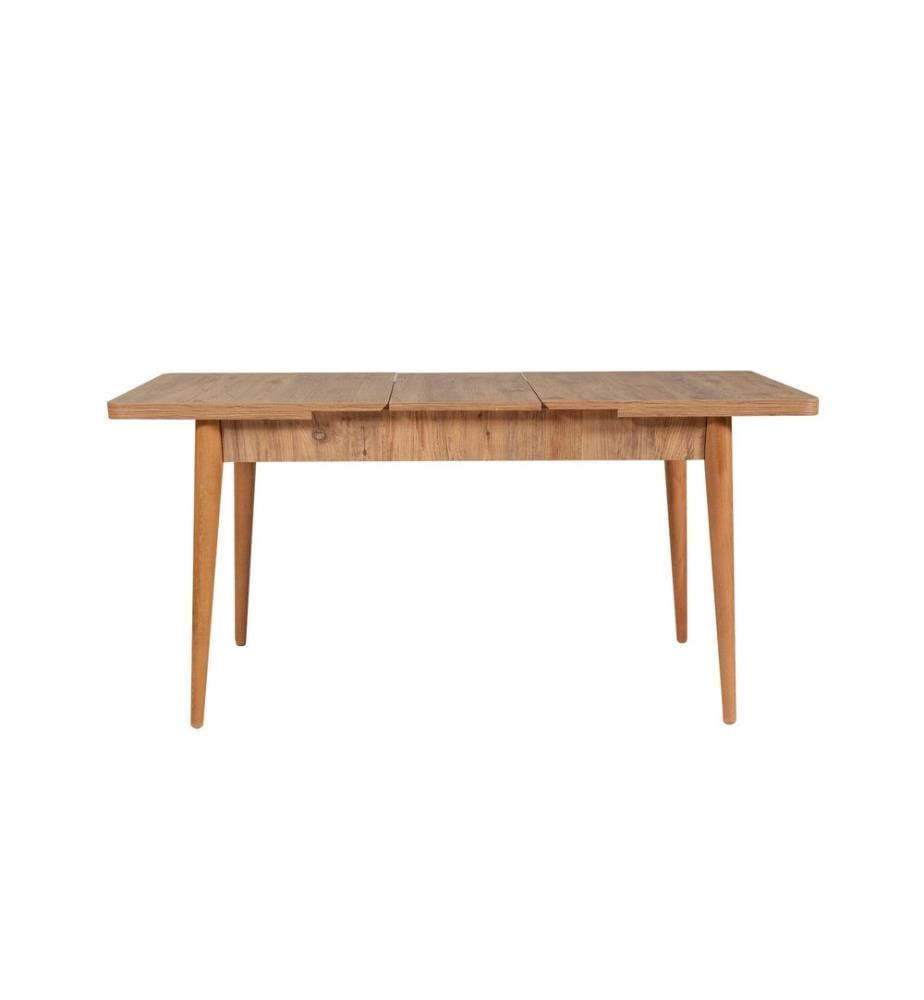 Ensemble table et chaises à rallonges, 5 pièces, pin atlantique, anthracite, panneau de particules mélaminé