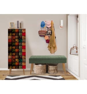 Ensemble de meubles de couloir, Sonomo, Vert, Panneau de particules mélaminé