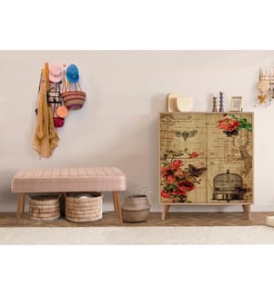 Ensemble de meubles de couloir, Sonomo, pierre, panneau de particules mélaminé