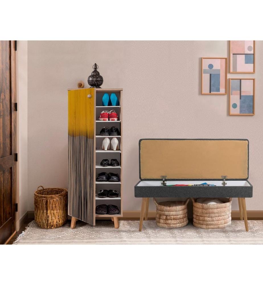 Ensemble de meubles de couloir, Sonomo, Anthracite, panneau de particules mélaminé