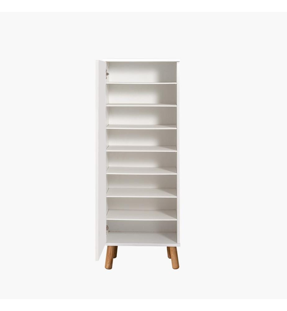 Meuble à chaussures, blanc, en aggloméré mélaminé