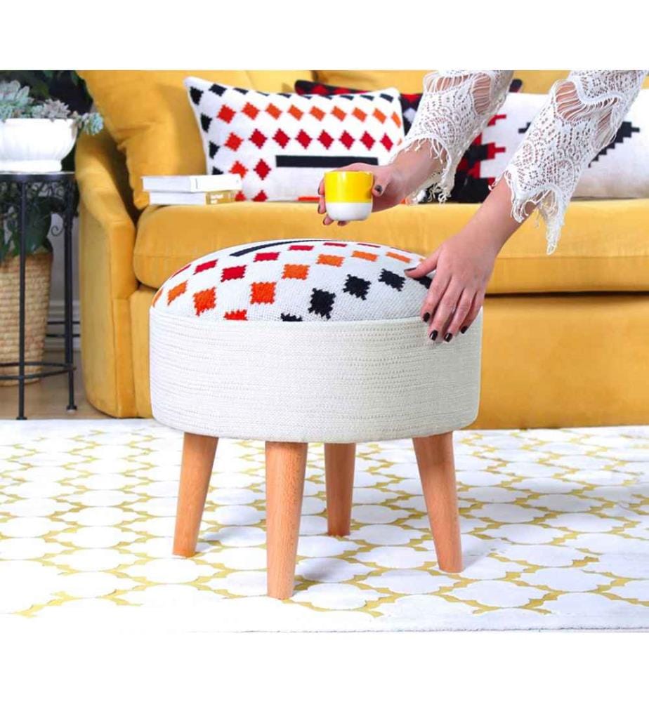 Sitzsack, Weiss, 50% Baumwolle - 50% Polyester