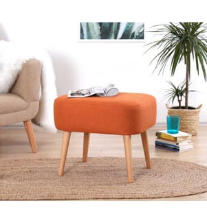 Sitzsack, Orange, 50% Baumwolle - 50% Leinen