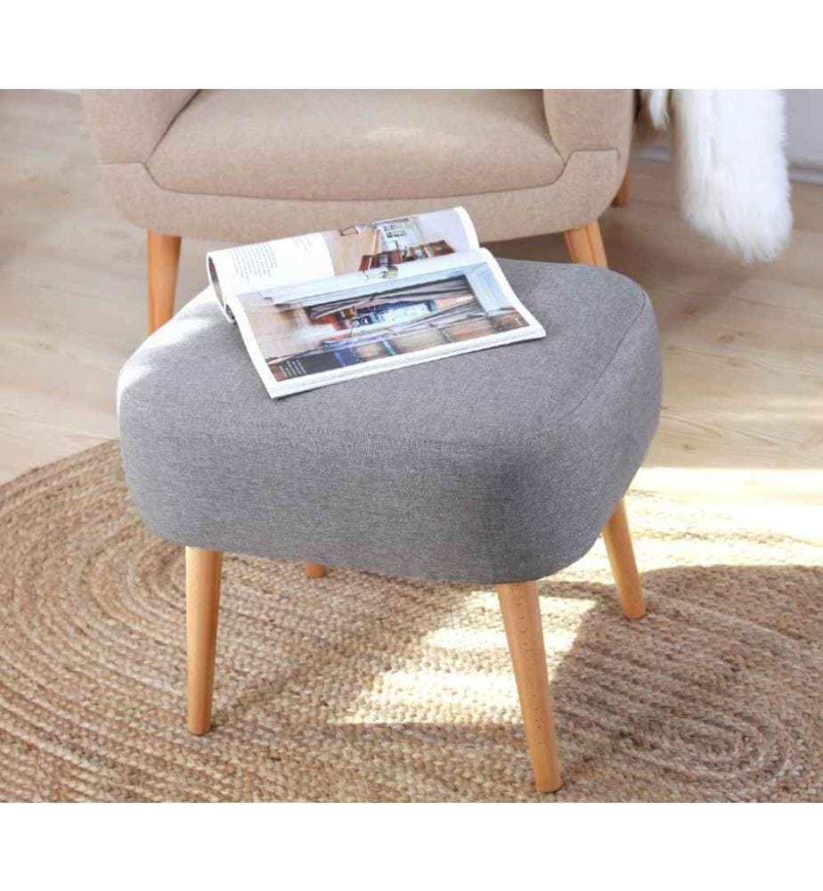Sitzsack, Grau, 50% Baumwolle - 50% Leinen