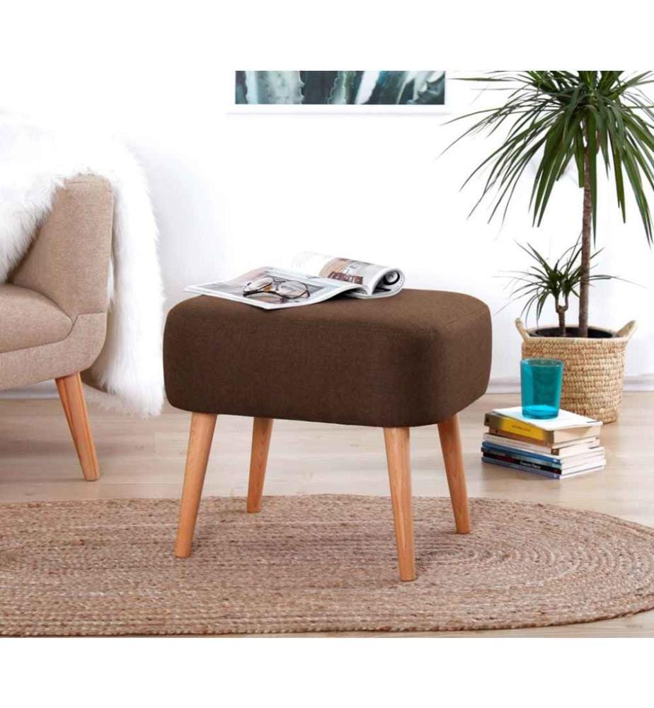 Sitzsack, Braun, 50% Baumwolle - 50% Leinen