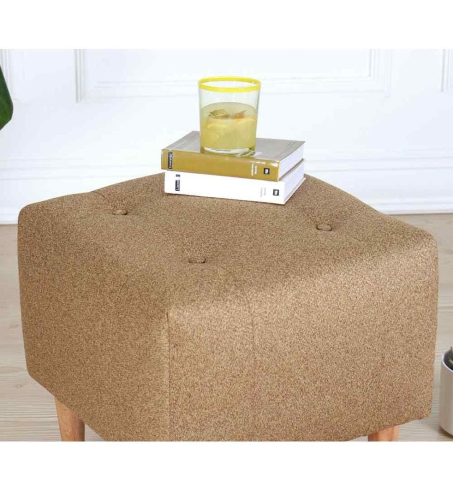 Pouffe, Gold, 50% Baumwolle - 50% Samt