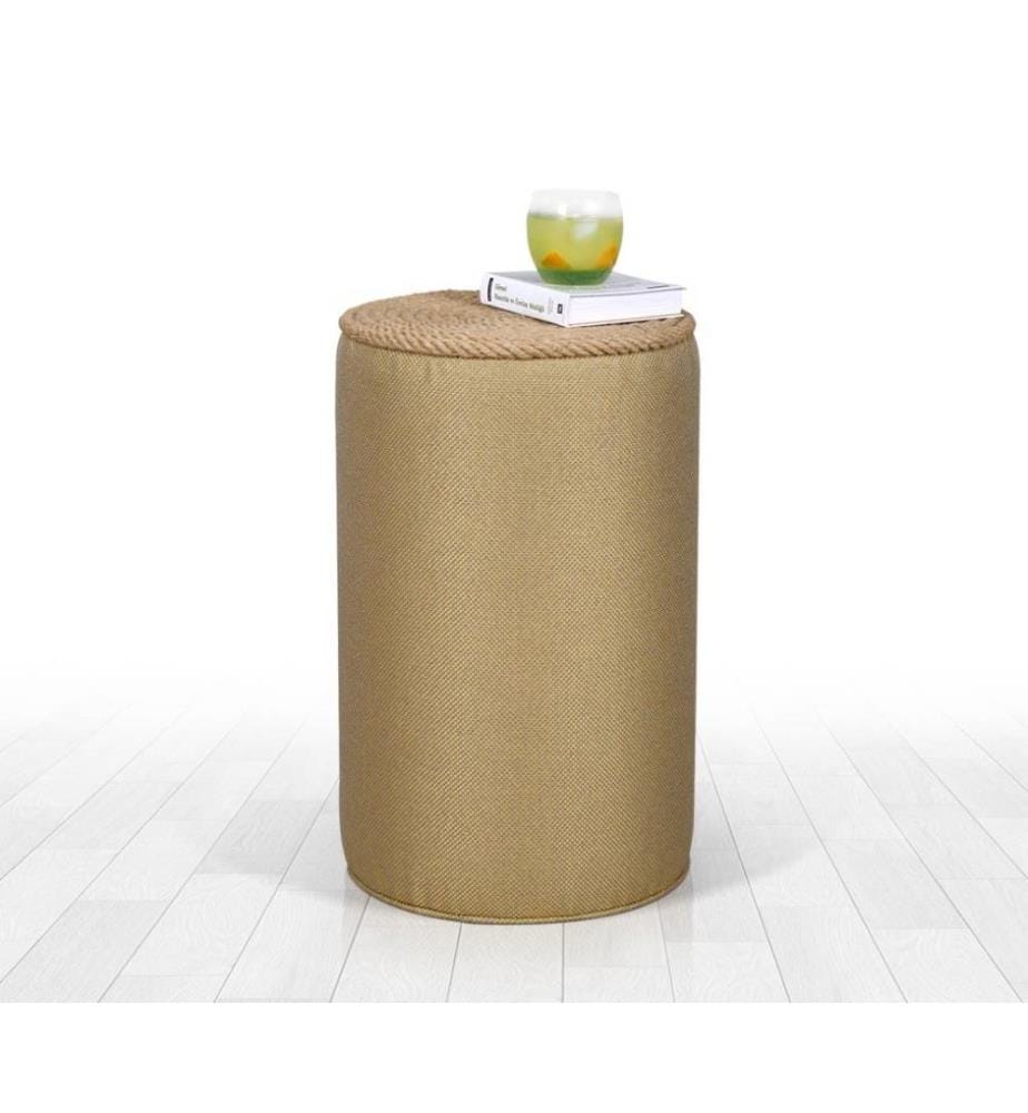Pouf, Gold, 50% coton - 50% lin
