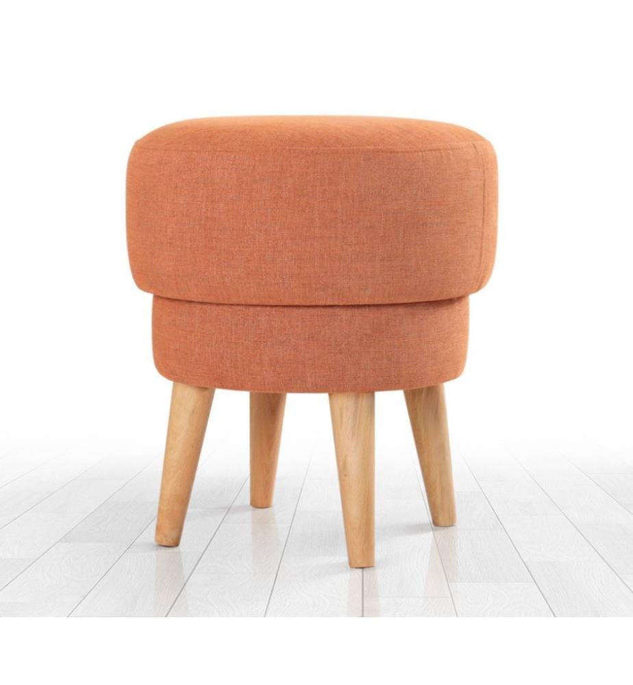 Pouf, Arancione, 100% lino