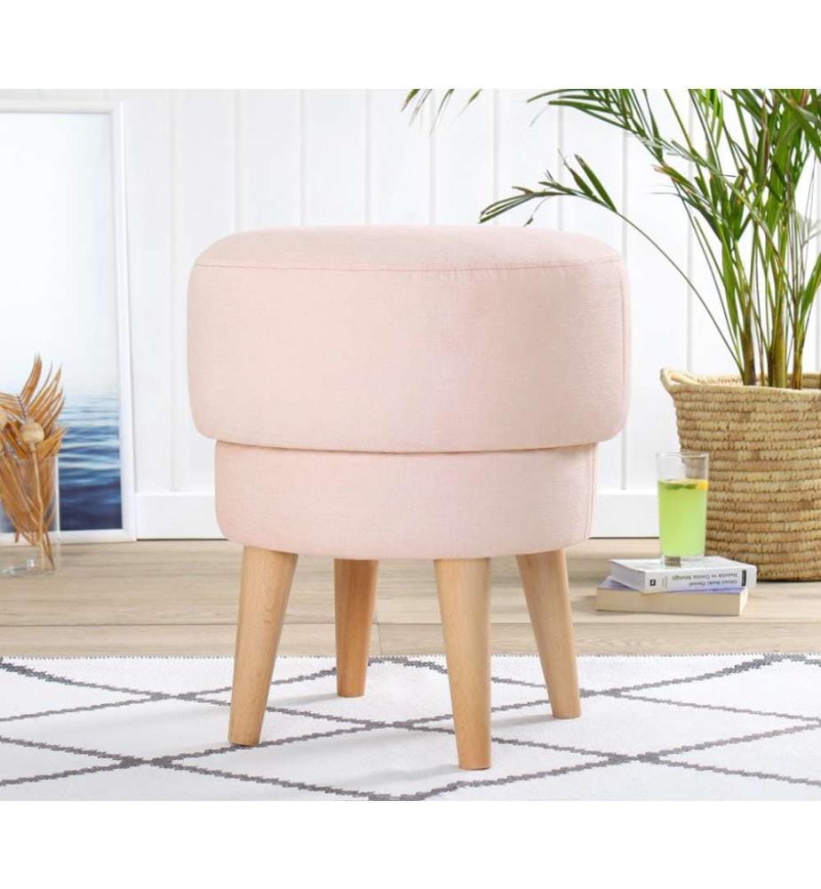 Sitzsack, Rosa, 100% Leinen