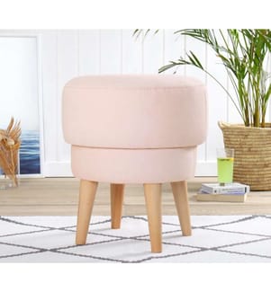 Sitzsack, Rosa, 100% Leinen