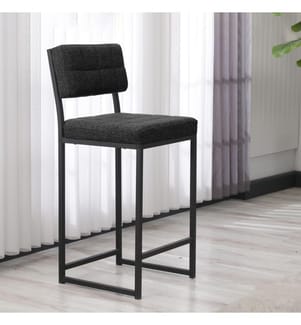 Sgabello da bar, antracite, struttura: 100% metallo