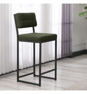 Sgabello da bar, verde, struttura: 100% METALLO