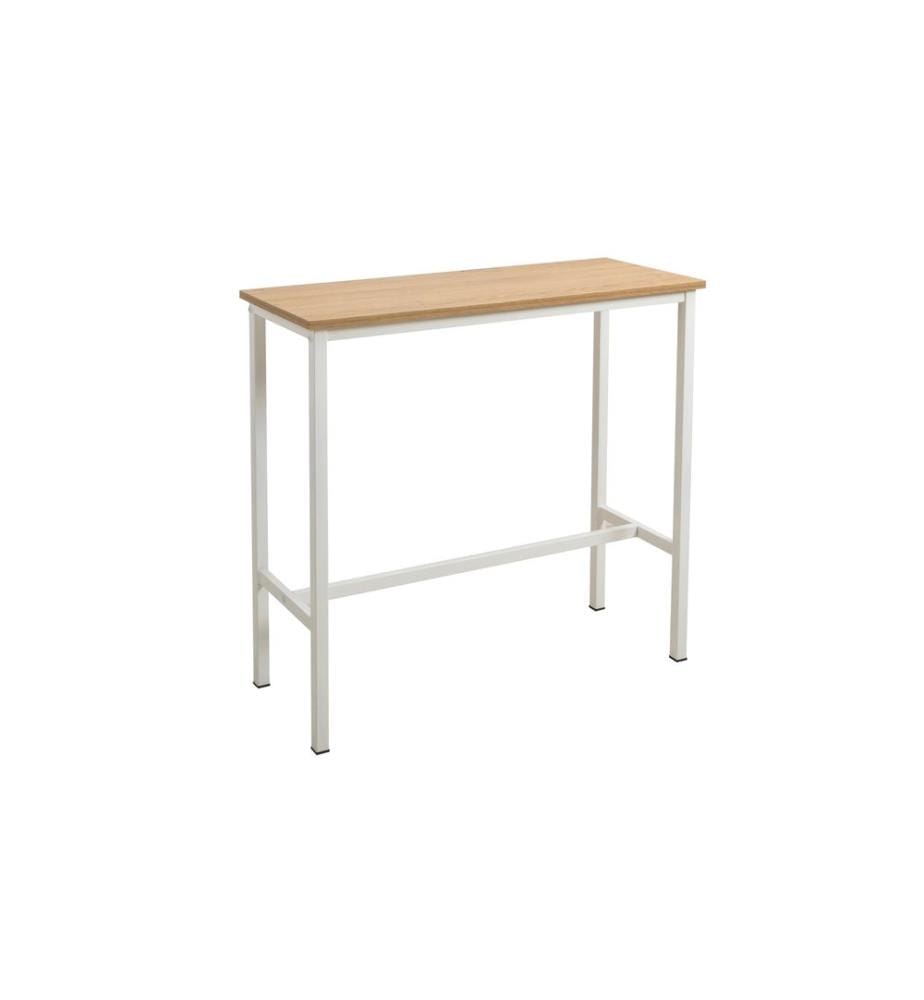 Bartisch- und Hocker-Set, 3-teilig, Weiss, 100 % Spanplatte, Gestell: 100 % Metall