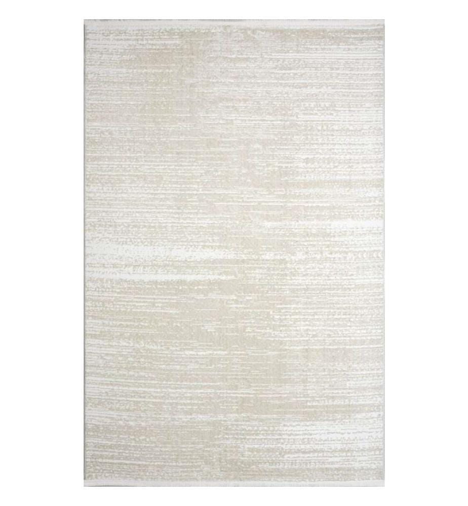 Tapis de salle, crème, 100% polyester, 120 x 450 cm