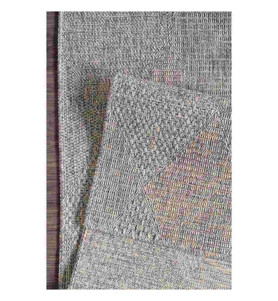 Tapis de hall, gris, 100% polypropylène, 100 x 400 cm