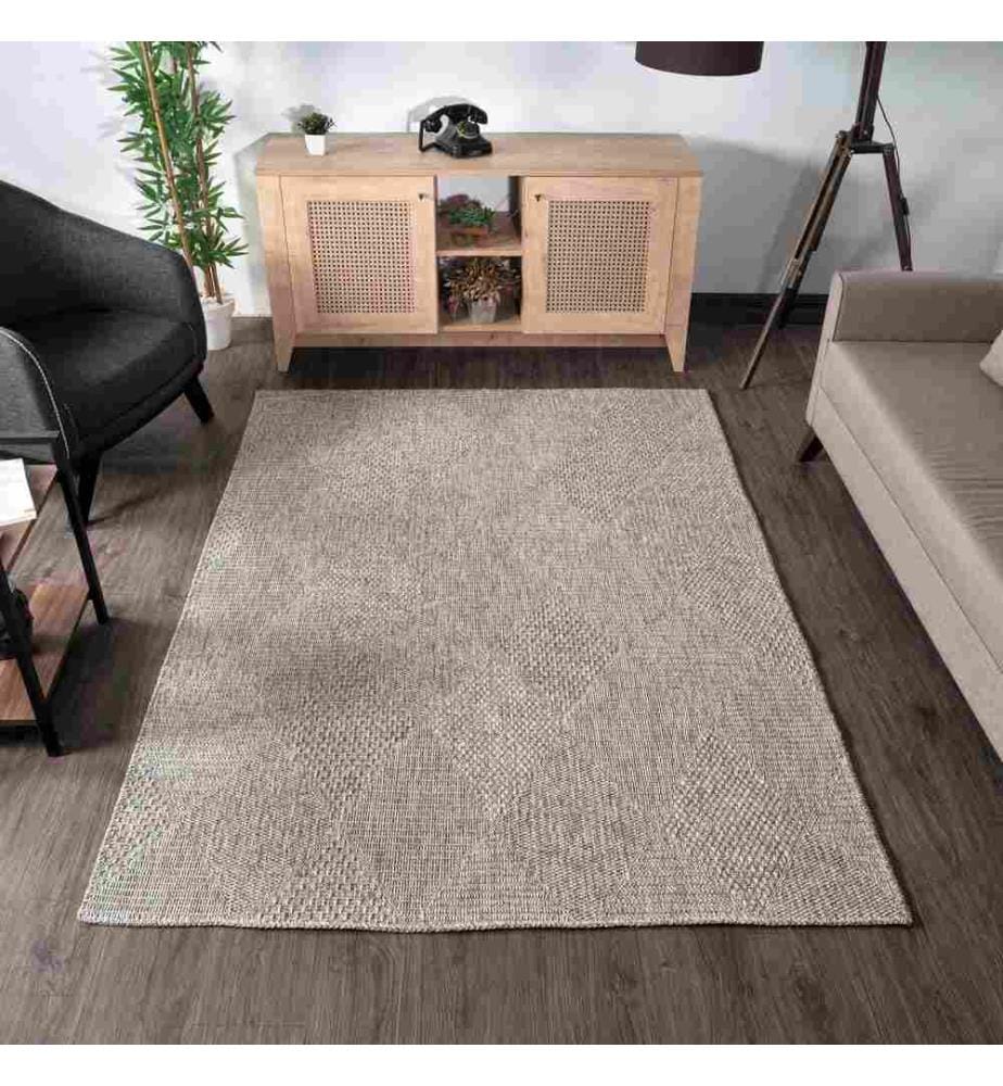 Tapis de hall, gris, 100% polypropylène, 100 x 500 cm
