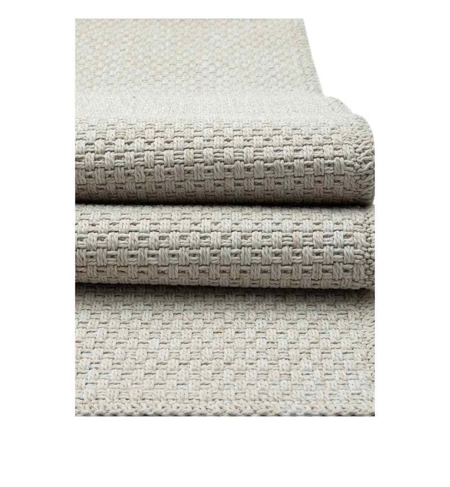 Tapis de salle, crème, 100% polypropylène, 120 x 350 cm