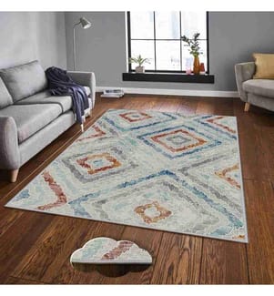 Tapis, Multicolore, 100% Polyester, 120 x 180 cm