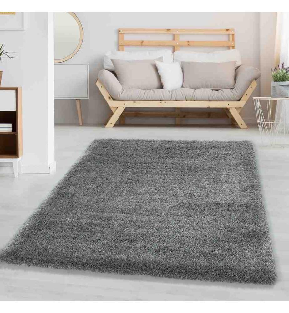 Tappeto, Grigio chiaro, 100% poliestere, 160 x 230 cm