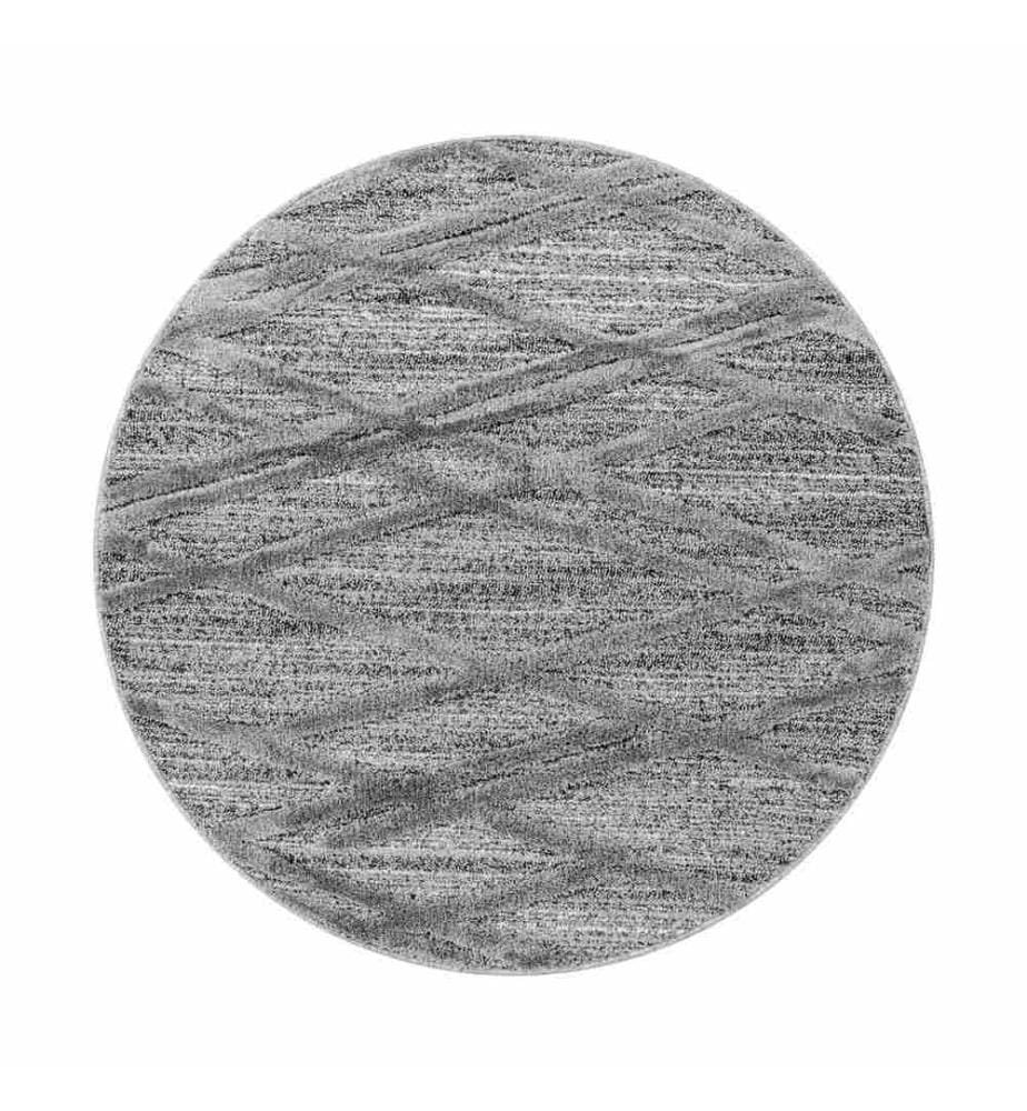 Tappeto, Grigio, 100% polipropilene, 120 x 120 cm