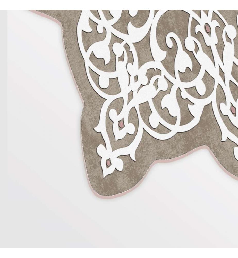 Tapis de salle, crème, 100% polyester, 80 x 150 cm