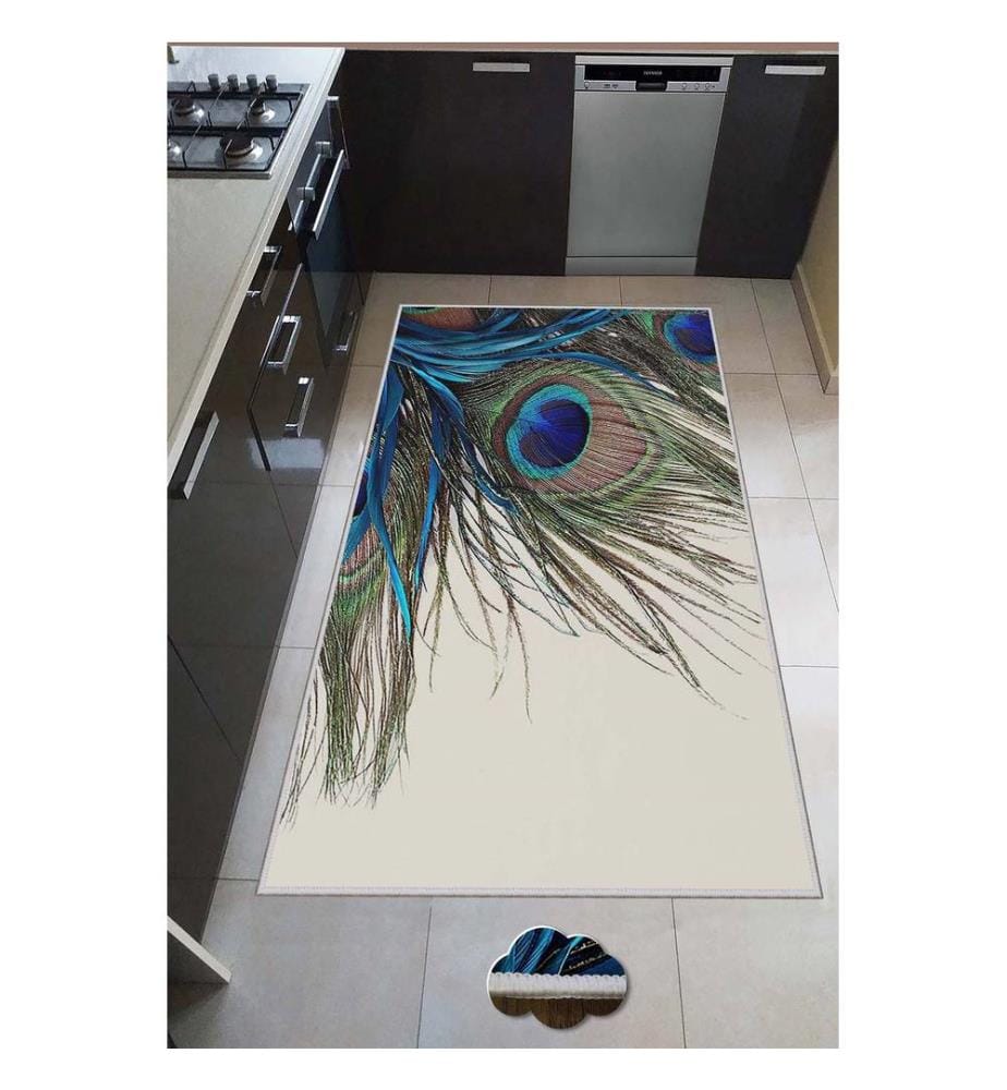 Teppich, Mehrfarbig, 100% Polyester, 80 x 50 cm