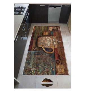 Teppich, Mehrfarbig, 100% Polyester, 80 x 50 cm