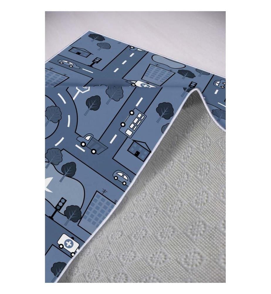 Teppich, Mehrfarbig, 100% Polyester, 80 x 50 cm