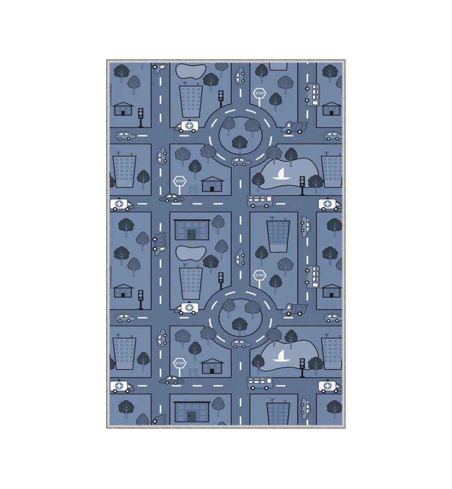 Teppich, Mehrfarbig, 100% Polyester, 80 x 50 cm