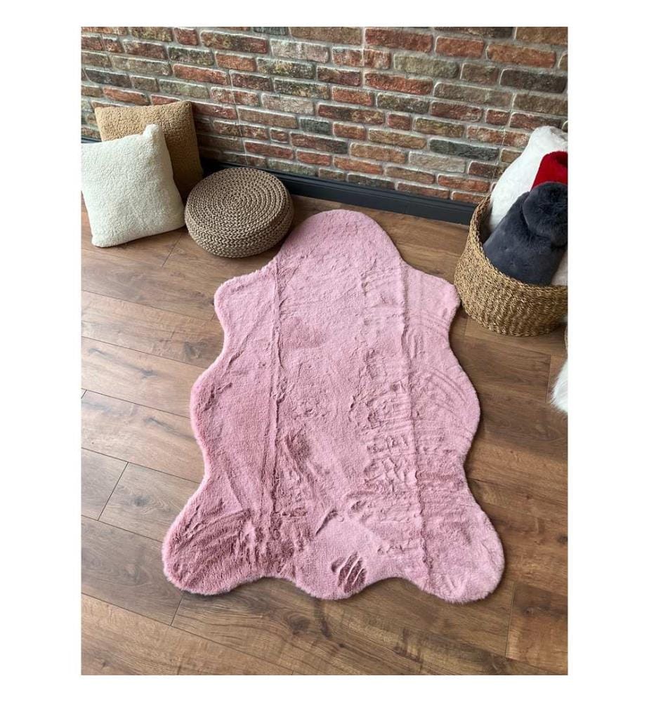 Teppich, Rosa, 100% Polyester, 75 x 100 cm