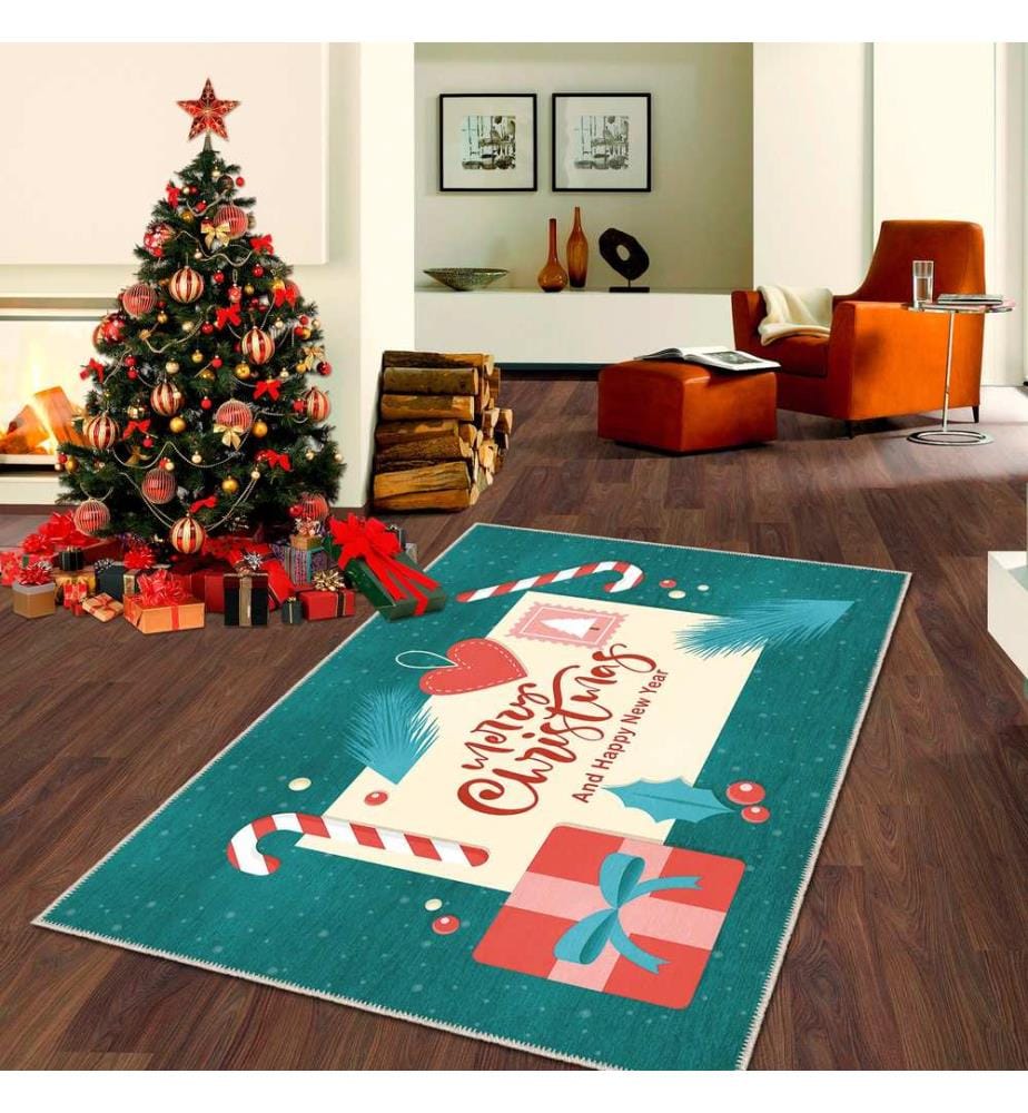 Teppich, Multicolour, 70% Baumwolle / 30% Chenille, 80 x 50 cm