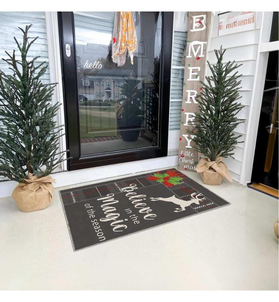 Teppich, Multicolour, 70% Baumwolle / 30% Chenille, 80 x 50 cm