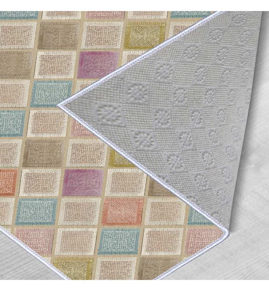 Teppich, Puder, Rosa, Lachs, Blau, Nerz, 100% Polyester, 40 x 60 cm