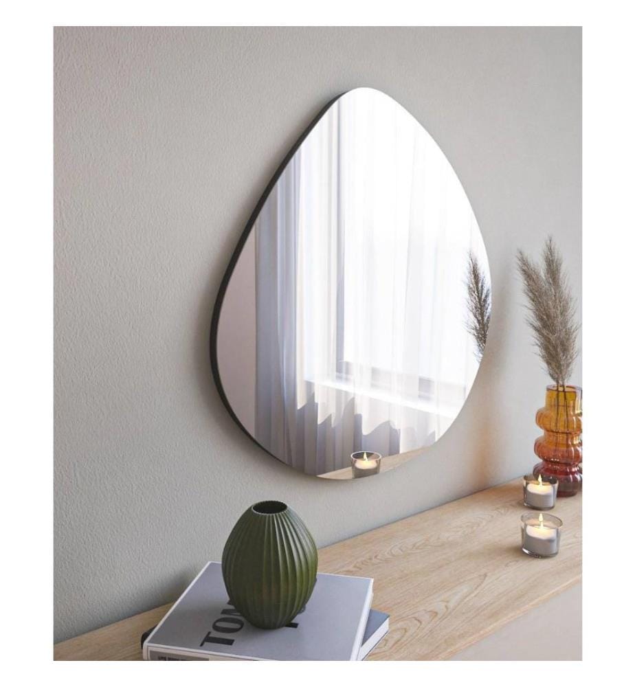 Miroir, Noir, MDF, Miroir de commode