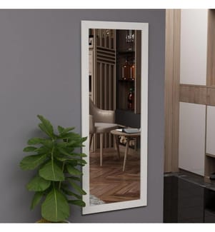 Miroir, blanc, MDF, verre Pier