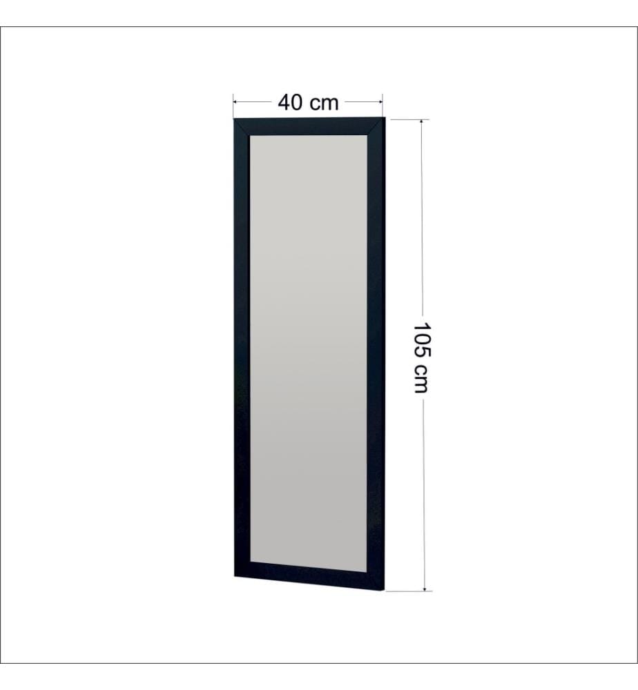Specchio, nero, MDF, vetro Pier